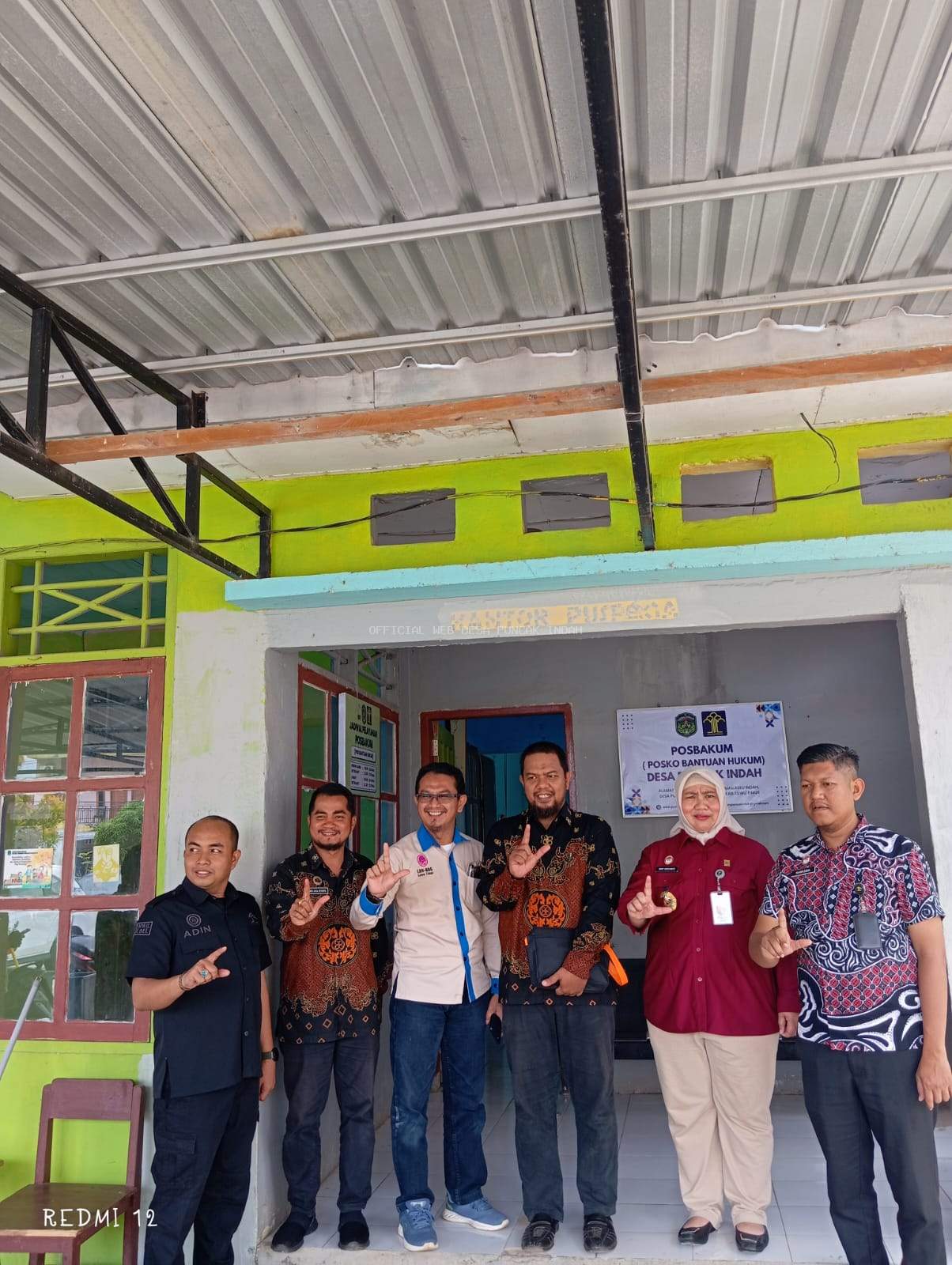 Kunjungan Kadiv P3H Kanwil Kemenkumham Sulsel ke Posko Bantuan Hukum Desa Puncak Indah